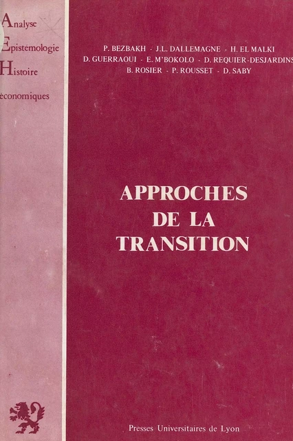 Approches de la transition - Pierre Bezbakh - FeniXX réédition numérique