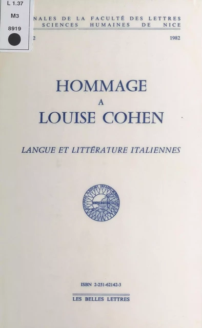 Hommage à Louise Cohen -  Collectif - FeniXX réédition numérique