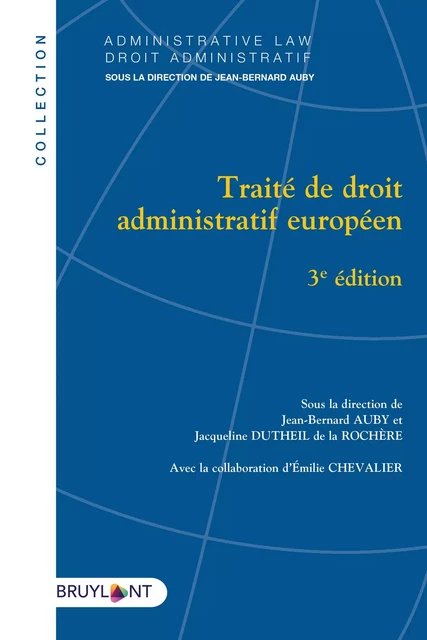 Traité de droit administratif européen -  - Bruylant