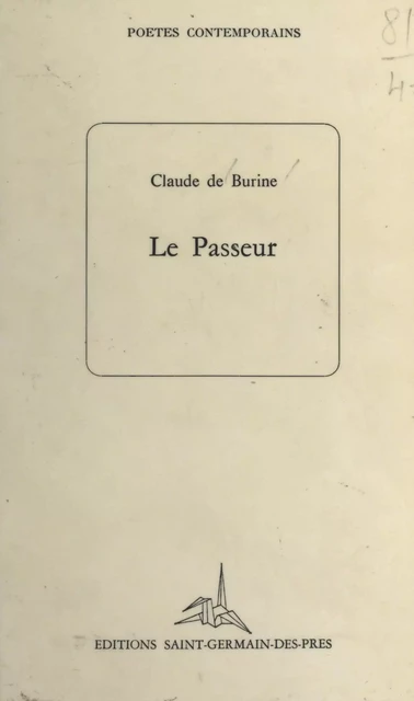 Le Tasseur - Claude de Burine - FeniXX réédition numérique