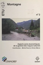 Aspects socio-économiques de la gestion des risques naturels