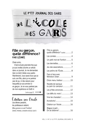 Le p’tit journal des gars de l’école des gars, Vol. 1, No 3