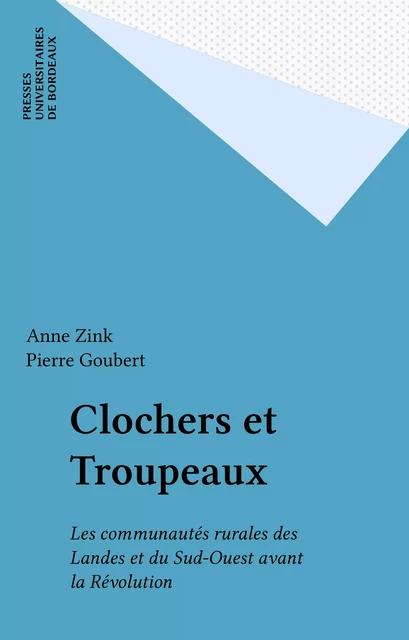 Clochers et Troupeaux - Anne Zink - FeniXX réédition numérique