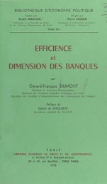 Efficience et dimension des banques