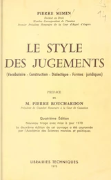 Le style des jugements