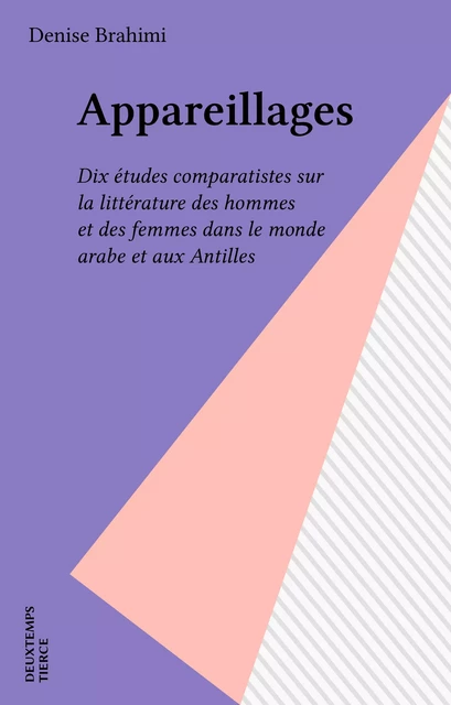 Appareillages - Denise Brahimi - FeniXX réédition numérique