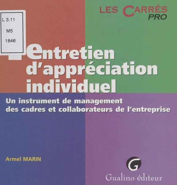 L'Entretien d'appréciation individuel - Armel Marin - FeniXX réédition numérique