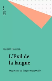 L'Exil de la langue