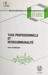 Taxe professionnelle et intercommunalité