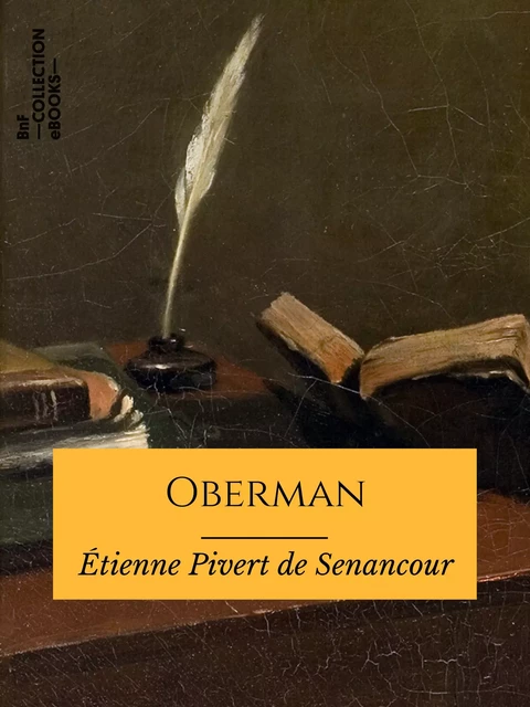 Oberman - Étienne Pivert de Senancour - BnF collection ebooks