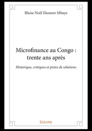 Microfinance au Congo : trente ans après