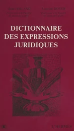 Dictionnaire des expressions juridiques