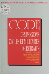 Code des pensions civiles et militaires de retraite (2)