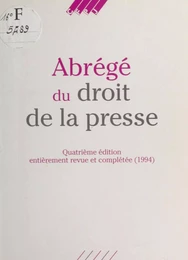 Abrégé du droit de la presse