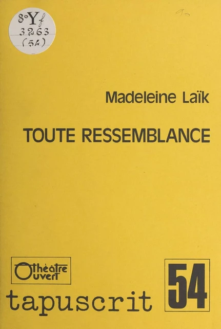 Toute ressemblance - Madeleine Laïk - FeniXX réédition numérique