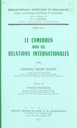 Le Cameroun dans les relations internationales