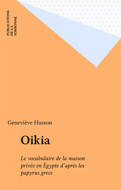 Oikia - Geneviève Husson - FeniXX réédition numérique