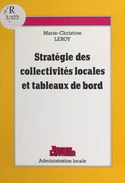 Stratégie des collectivités locales et tableaux de bord