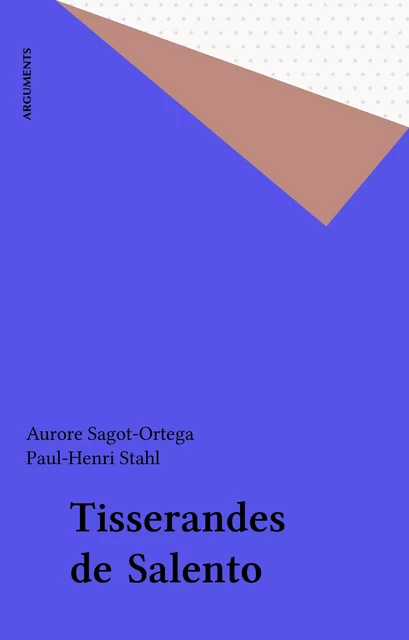 Tisserandes de Salento - Aurore Sagot-Ortega - FeniXX réédition numérique