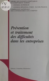 Prévention et traitement des difficultés dans les entreprises