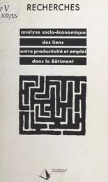 Analyse socio-économique des liens entre productivité et emploi dans le bâtiment