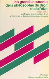 Les grands courants de la philosophie du droit et de l'État