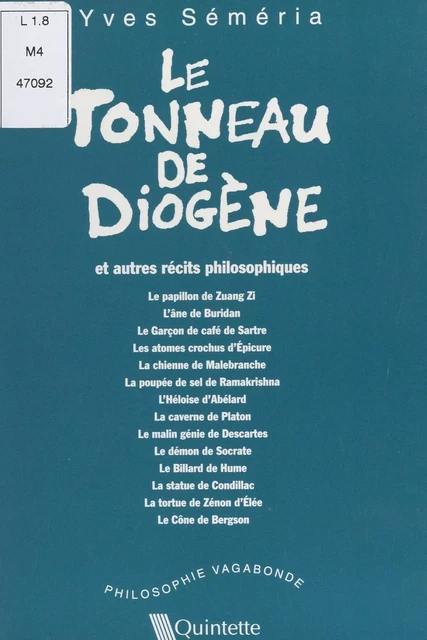 Le tonneau de Diogène et autres récits philosophiques - Yves Séméria - FeniXX réédition numérique