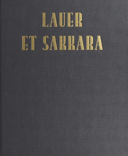 Lauer et Sakkara - Claudine Le Tourneur D'Ison - FeniXX réédition numérique