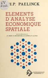 Éléments d'analyse économique spatiale