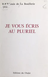 Je vous écris au pluriel