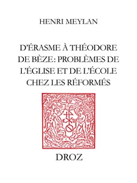 D’Erasme à Théodore de Bèze