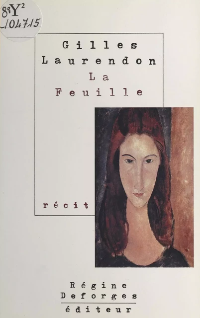 La feuille - Gilles Laurendon - FeniXX réédition numérique