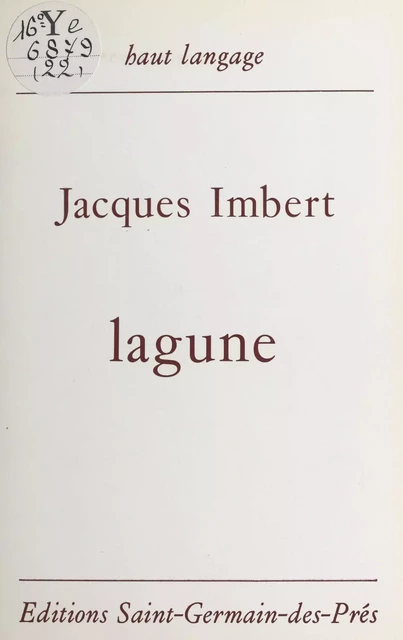 Lagune - Jacques Imbert - FeniXX réédition numérique