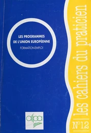 Les programmes de l'Union européenne : formation-emploi