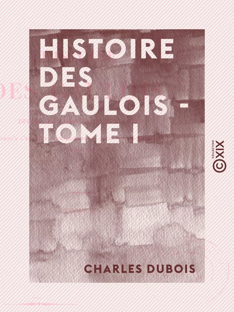 Histoire des Gaulois - Tome I - Depuis les temps les plus reculés jusqu'à l'entière soumission de la Gaule à la domination romaine - Amédée Thierry - Collection XIX