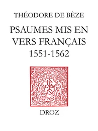 Psaumes mis en vers français (1551-1562)