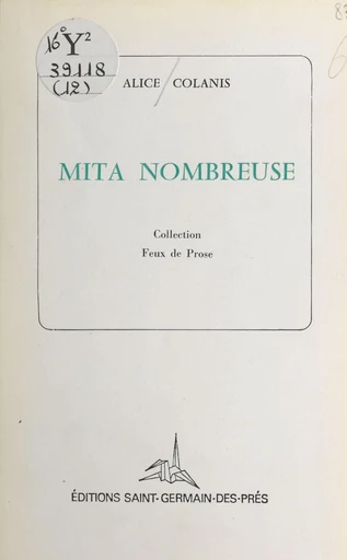 Mita nombreuse - Alice Colanis - FeniXX réédition numérique