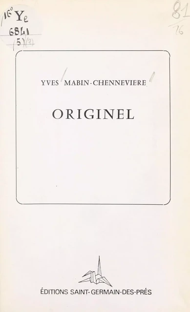 Originel - Yves Mabin Chennevière - FeniXX réédition numérique