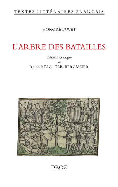 L'arbre des batailles - Honoré Bovet - Librairie Droz