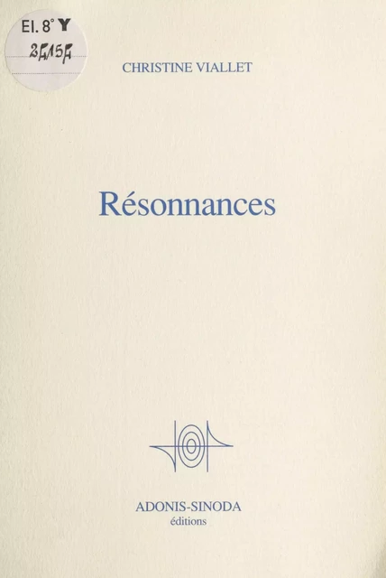 Résonnances - Christine Viallet - FeniXX réédition numérique