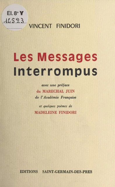 Les messages interrompus - Vincent Finidori - FeniXX réédition numérique