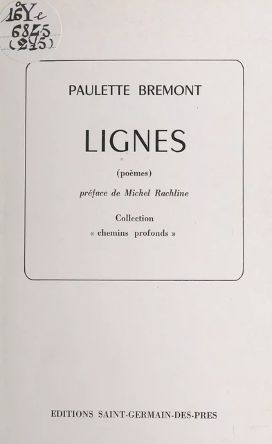 Lignes - Paulette Brémont - FeniXX réédition numérique