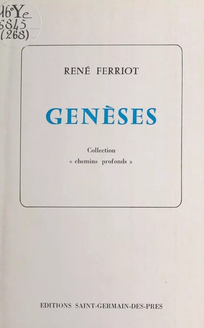 Genèses - René Ferriot - FeniXX réédition numérique