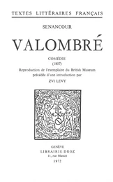 Valombré : comédie