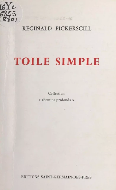 Toile simple - Reginald Pickersgill - FeniXX réédition numérique