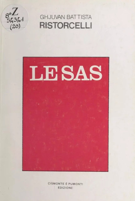 Le sas - Jean-Baptiste Ristorcelli - FeniXX réédition numérique