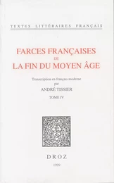 Farces françaises de la fin du Moyen Age