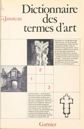 Dictionnaire des termes d'art