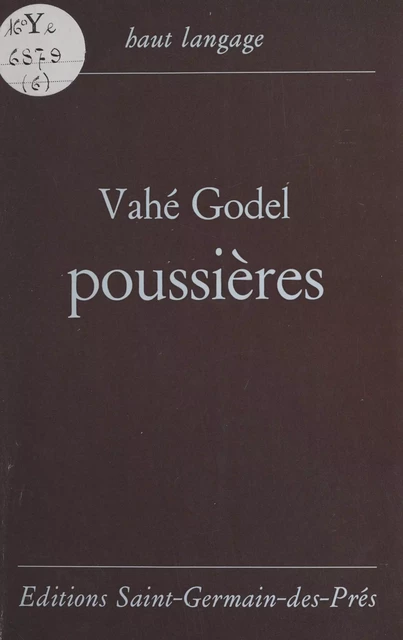 Poussières - Vahé Godel - FeniXX réédition numérique