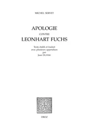 Apologie contre Leonhart Fuchs